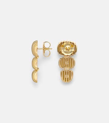 Boucles d’oreilles Isla Oval Taper en or 18 ct | Pamela Zamore
