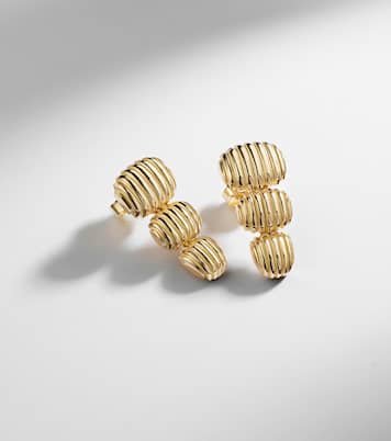 Boucles d’oreilles Isla Oval Taper en or 18 ct | Pamela Zamore