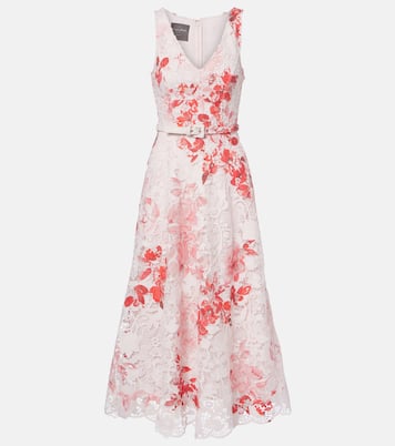 Bedrucktes Midikleid | Monique Lhuillier