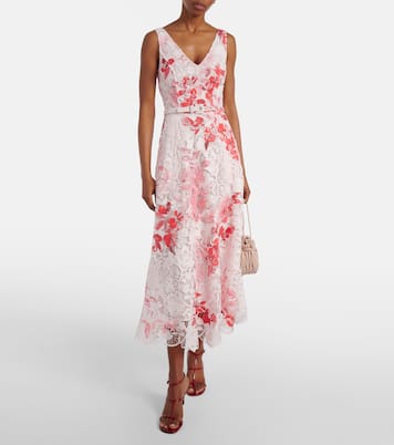 Bedrucktes Midikleid | Monique Lhuillier