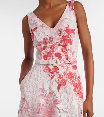 Bedrucktes Midikleid | Monique Lhuillier