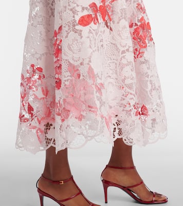 Bedrucktes Midikleid | Monique Lhuillier