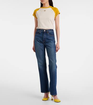 Jean droit Vertical à taille haute | Frame