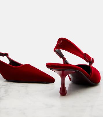 Amel velvet slingback pumps | Jimmy Choo