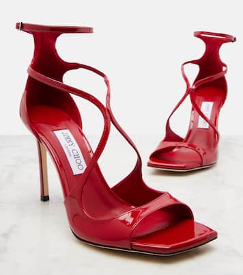Azia 95 patent leather sandals | Jimmy Choo