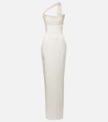 Julietta scarf-detail silk gown | The New Arrivals Ilkyaz Ozel