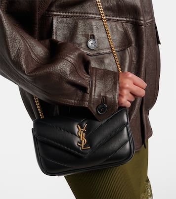 Loulou Mini leather crossbody bag | Saint Laurent