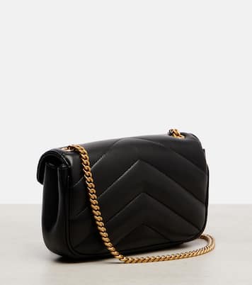 Loulou Mini leather crossbody bag | Saint Laurent