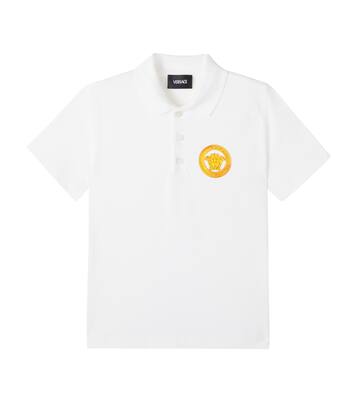 Medusa cotton piqué polo shirt | Versace Kids