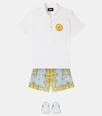 Medusa cotton piqué polo shirt | Versace Kids