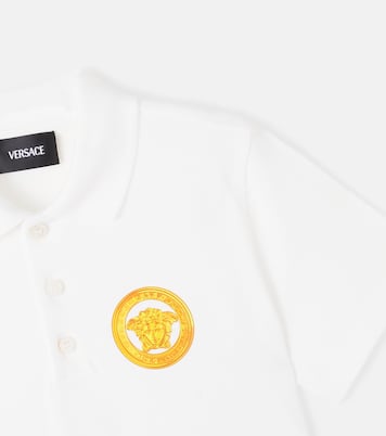 Medusa cotton piqué polo shirt | Versace Kids