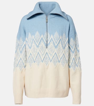Hedda jacquard half-zip sweater | Varley