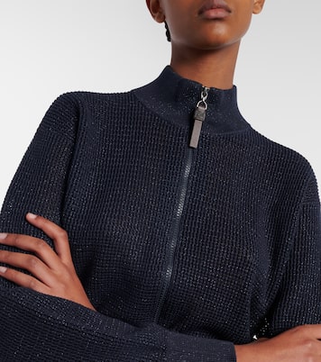 Cardigan en coton mélangé | Brunello Cucinelli