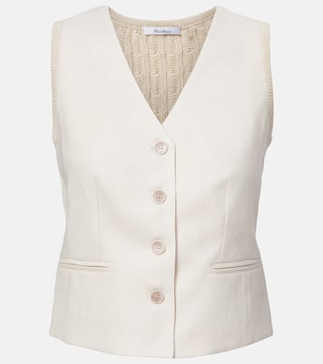 Calibri cable-knit linen vest | Max Mara