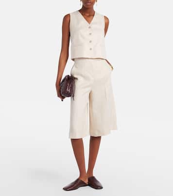 Calibri cable-knit linen vest | Max Mara