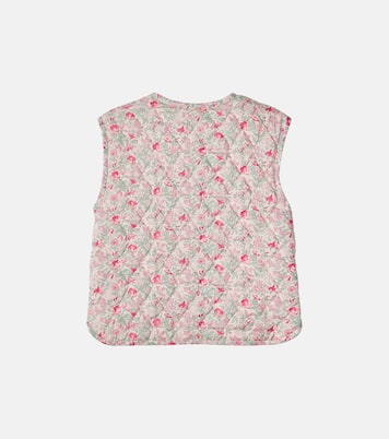 Chaleco acolchado Elbie de algodón floral | Bonpoint