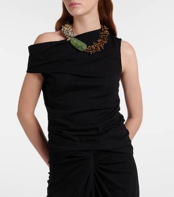 Asymmetric cotton top | Dries Van Noten