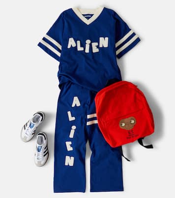 Appliqué cotton sweatpants | Mini Rodini