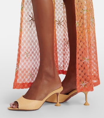 Mules Bisous en raphia | Aquazzura