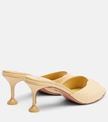 Mules Bisous en raphia | Aquazzura