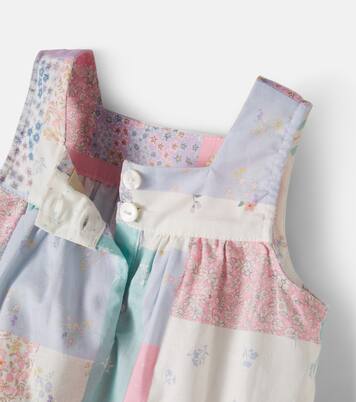 Baby Ayla and Silla cotton dress and bloomers set | Wheat
