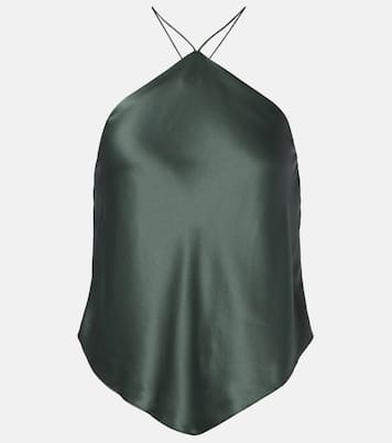Halterneck silk charmeuse top | The Sei