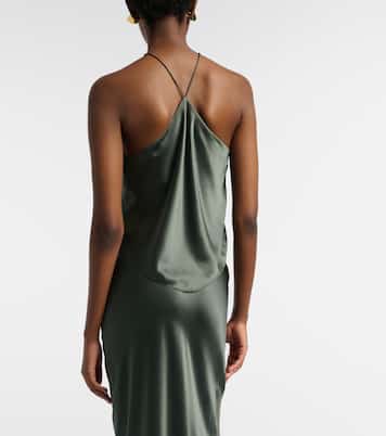 Halterneck silk charmeuse top | The Sei