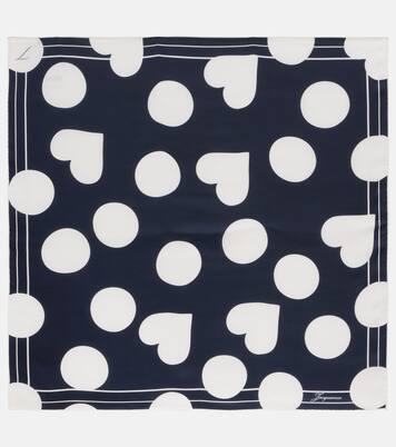 Cœur printed silk scarf | Jacquemus