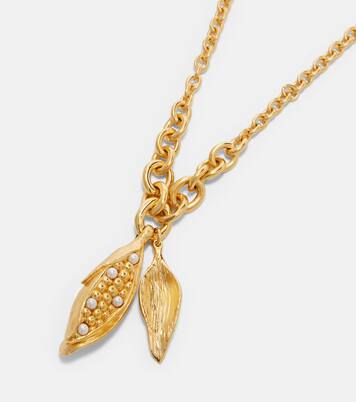 Faux pearl-embellished chain necklace | Chloé