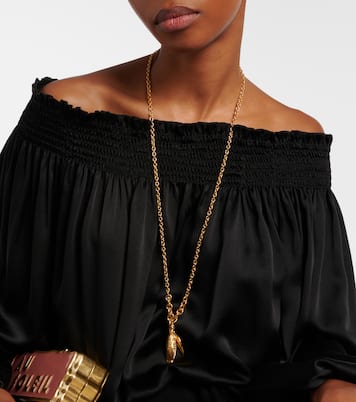 Faux pearl-embellished chain necklace | Chloé