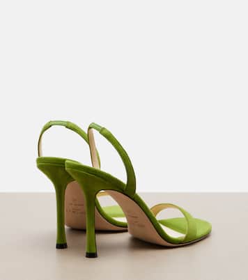 Slingback-Sandalen Jenn aus Veloursleder | Jimmy Choo