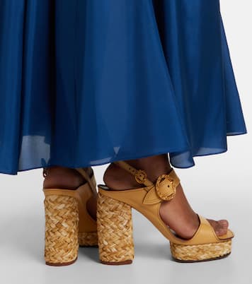 Solena leather platform sandals | Zimmermann