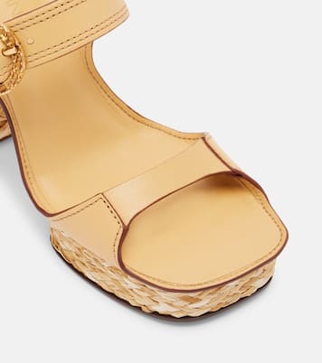 Solena leather platform sandals | Zimmermann