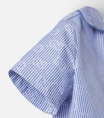 Baby GG striped cotton poplin shirt | Gucci Kids