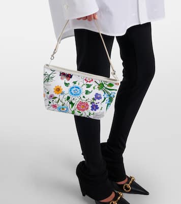 Pochette Gucci Flora Small en toile à fleurs | Gucci