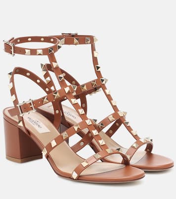Sandalen Rockstud 65 aus Leder | Valentino Garavani