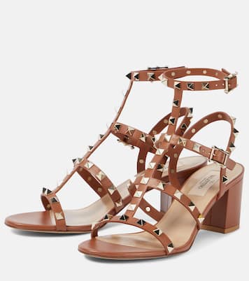 Sandalen Rockstud 65 aus Leder | Valentino Garavani