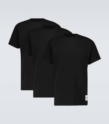 طقم تي شيرت من القطن من ثلاثة قطع | Jil Sander