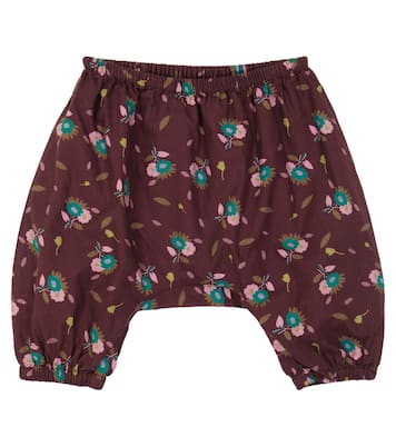 Baby Faraday printed cotton pants | Caramel