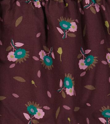 Baby Faraday printed cotton pants | Caramel