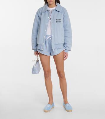 Shorts aus Baumwoll-Jersey | Miu Miu