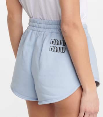 Shorts aus Baumwoll-Jersey | Miu Miu