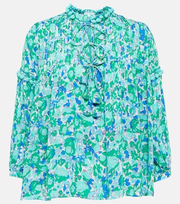 Blouse Clara à fleurs | Poupette St Barth