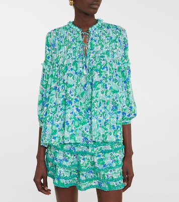 Blouse Clara à fleurs | Poupette St Barth