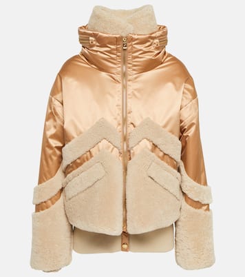 Milia shearling-paneled down ski jacket | Bogner