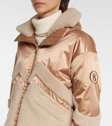 Milia shearling-paneled down ski jacket | Bogner