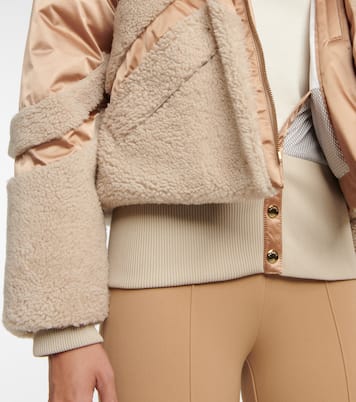 Milia shearling-paneled down ski jacket | Bogner