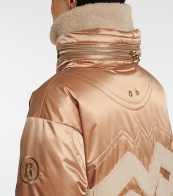 Milia shearling-paneled down ski jacket | Bogner