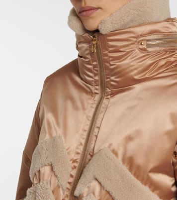 Milia shearling-paneled down ski jacket | Bogner