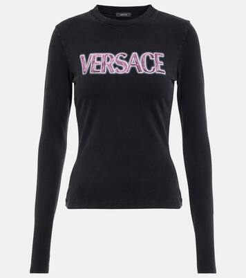 Longsleeve Goddess aus einem Baumwollgemisch | Versace